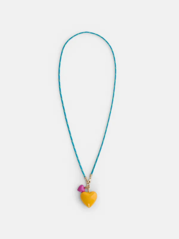 Roxanne Assoulin Long Happy Cord Charm Necklace made by Alex Mill