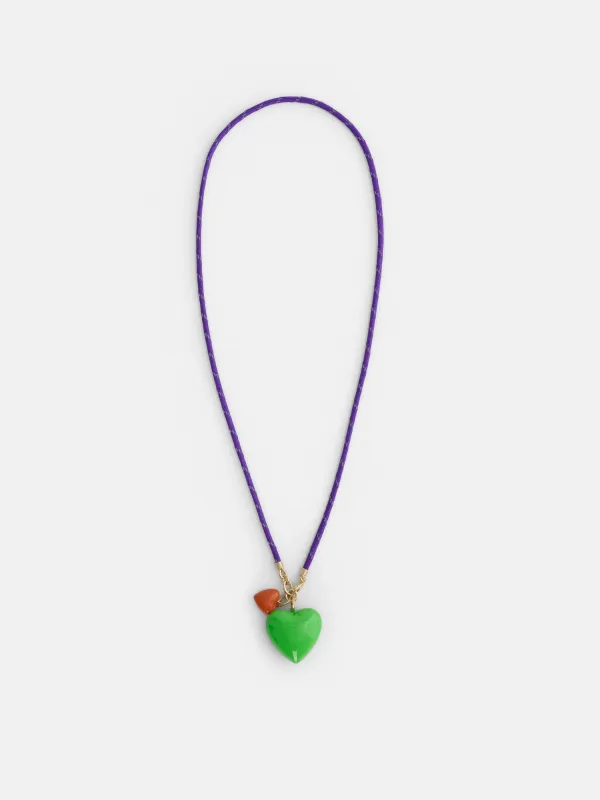 Roxanne Assoulin Long Happy Cord Charm Necklace made by Alex Mill