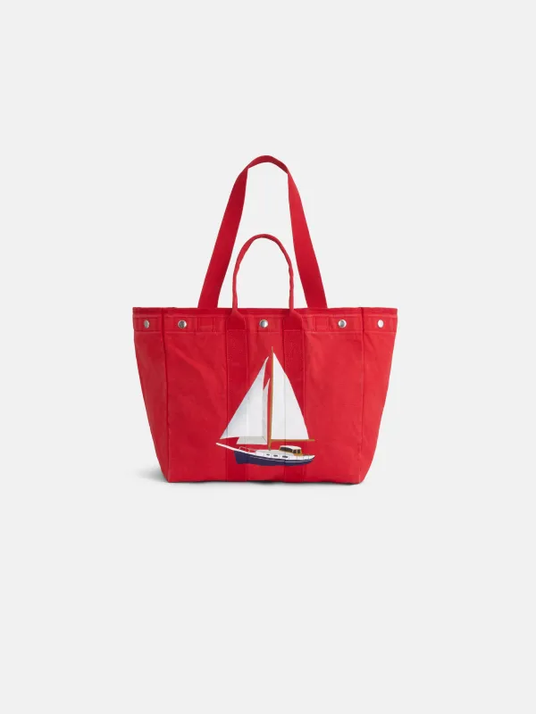 Limited Edition Painted Perfect Weekday Boat Tote made by Alex Mill