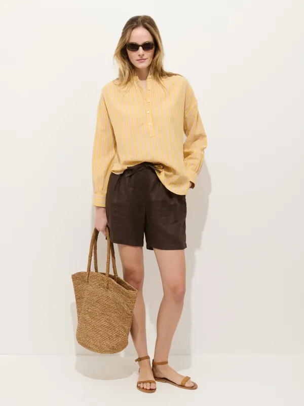 Hudson Short In Linen made by Alex Mill