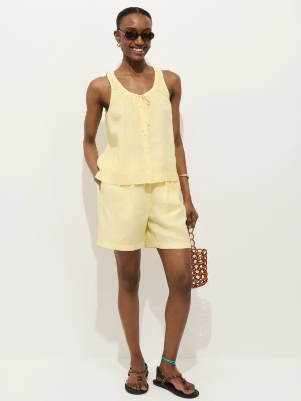 Hudson Short In Linen made by Alex Mill