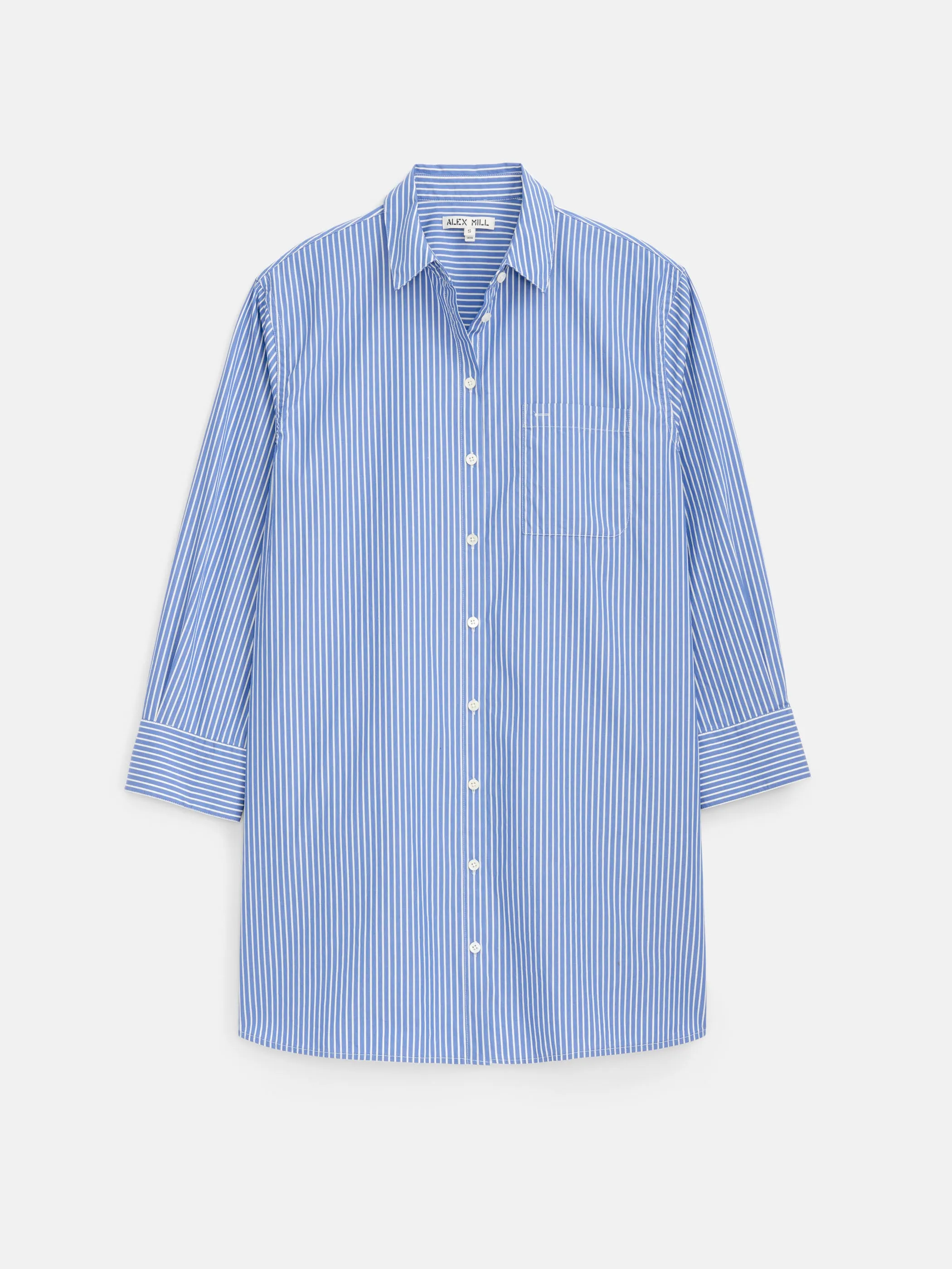 Florence Striped Shirt Dress In Poplin sold by Alex Mill product image thumbnail 2