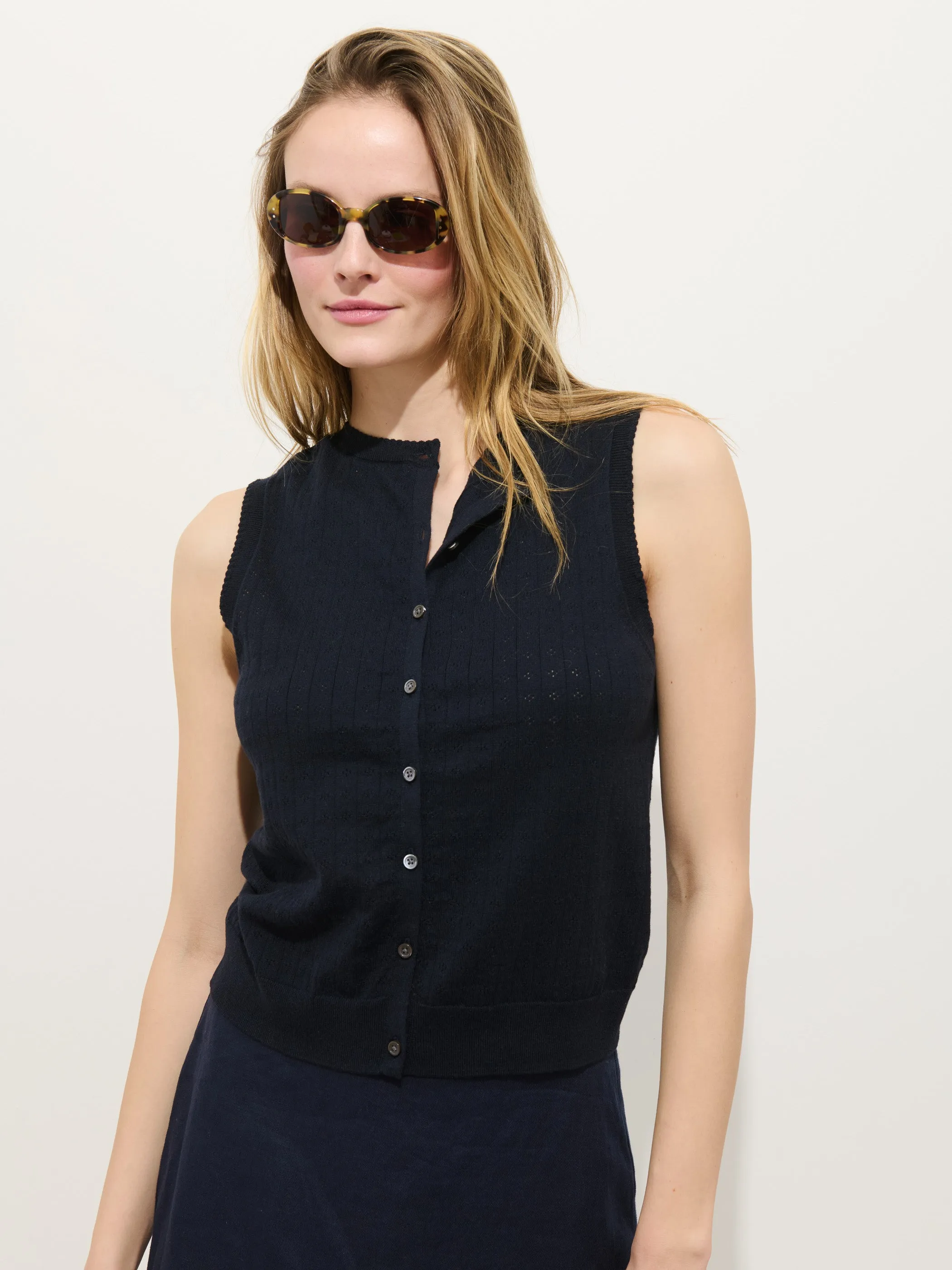 Odette Sweater Tank In Cotton Cashmere sold by Alex Mill