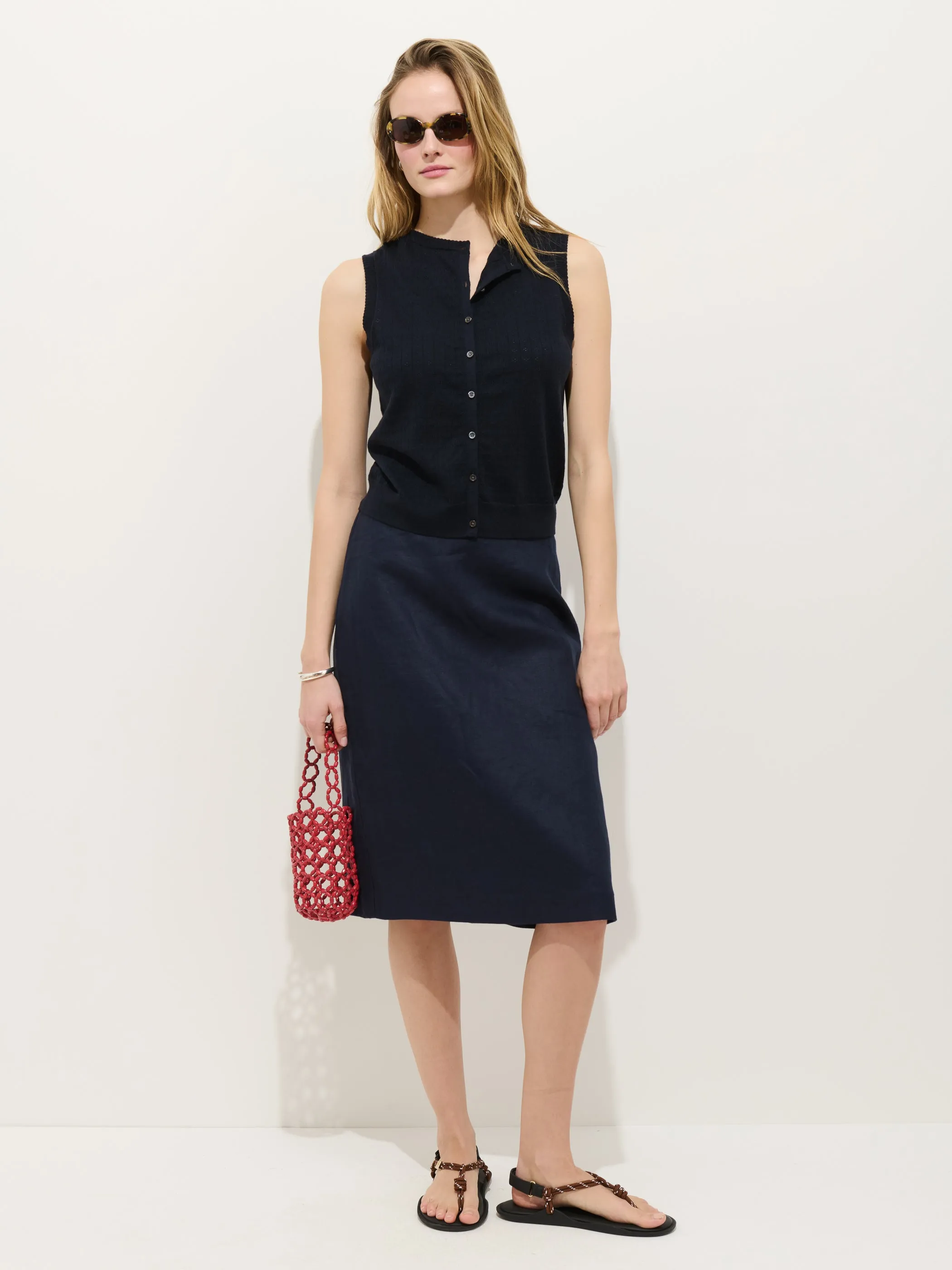Odette Sweater Tank In Cotton Cashmere sold by Alex Mill product image thumbnail 3