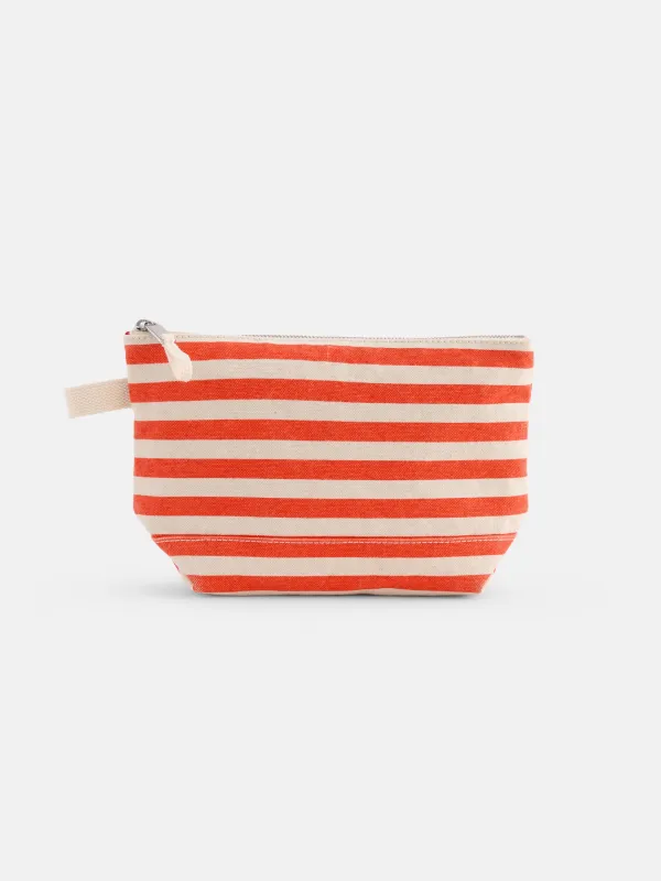 The Perfect Canvas Pouch in Stripe made by Alex Mill