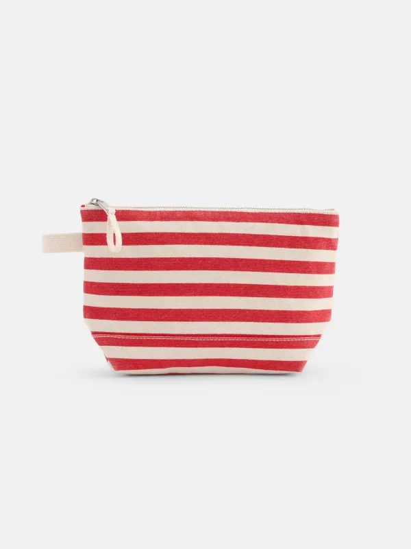 The Perfect Canvas Pouch in Stripe made by Alex Mill