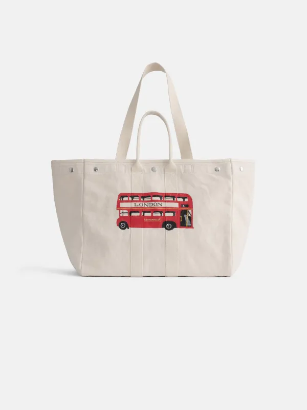 The Collector's Weekend Tote London Double Decker Bus made by Alex Mill