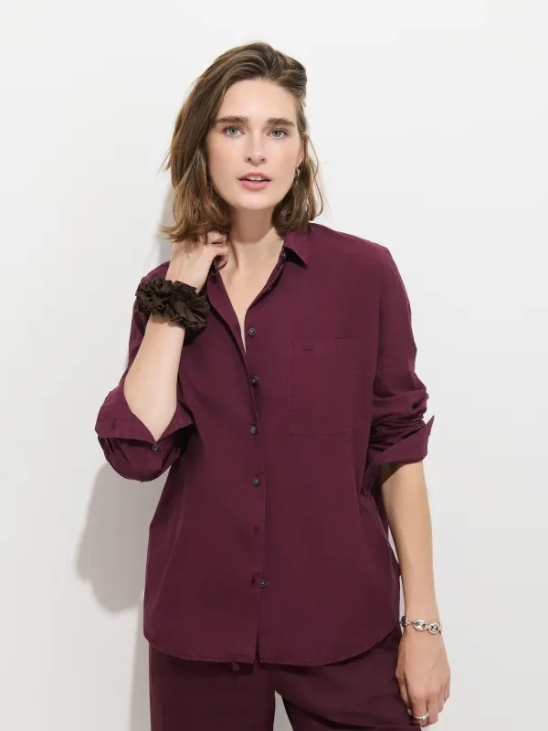 Jo Shirt In Cotton Poplin made by Alex Mill