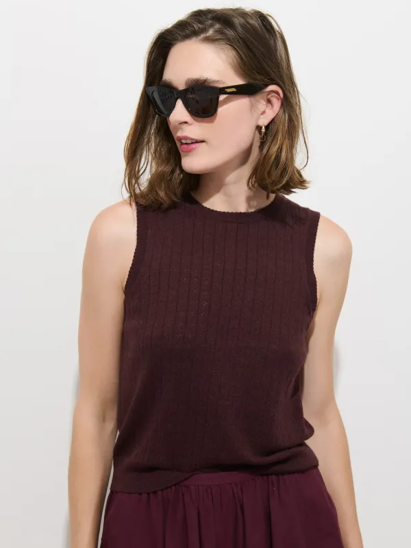 Odette Sweater Tank In Cotton Cashmere made by Alex Mill