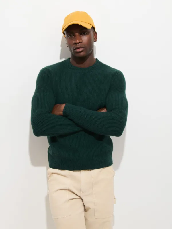 Jordan Sweater In Washed Cashmere made by Alex Mill
