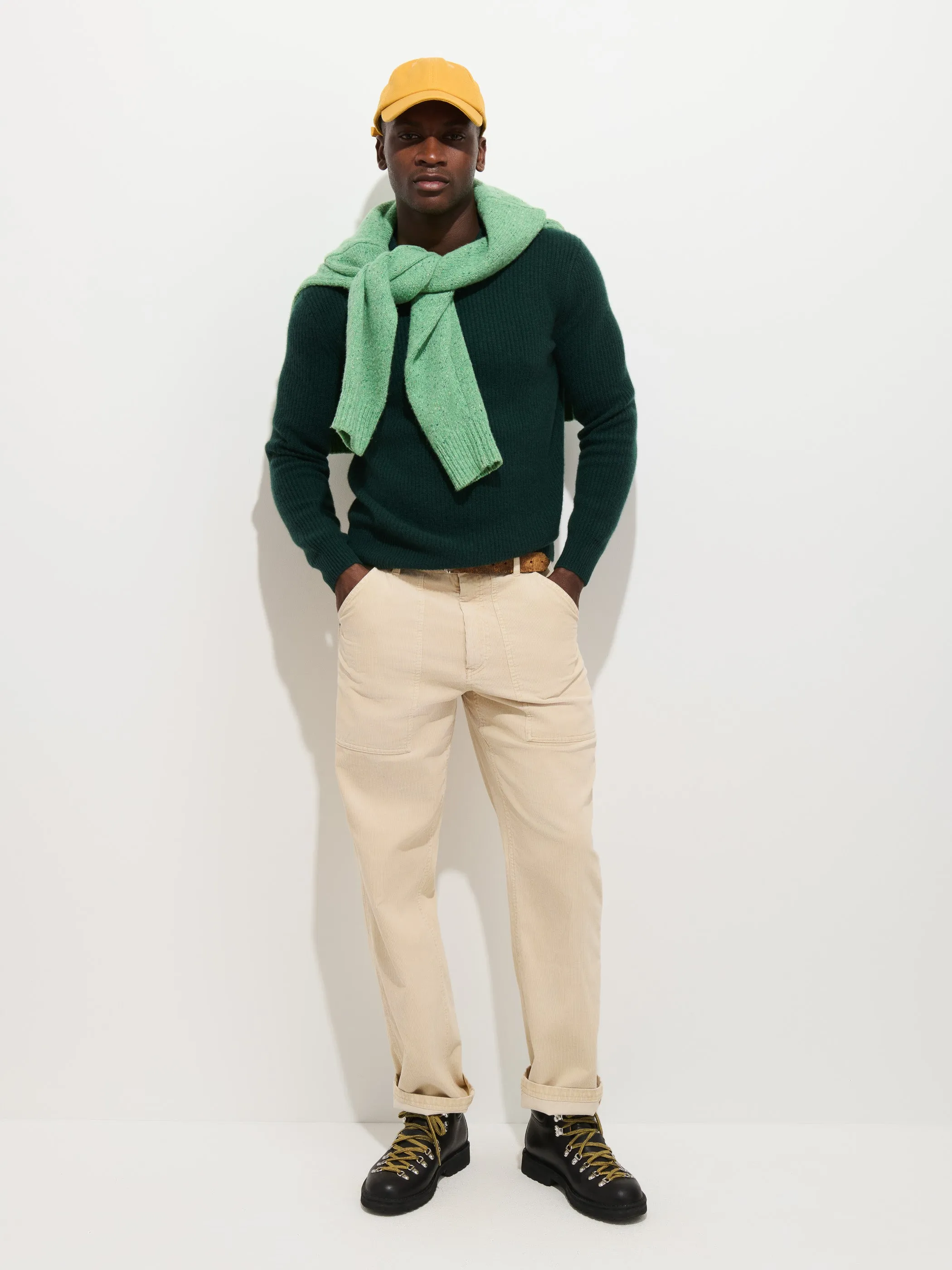 Jordan Sweater In Washed Cashmere sold by Alex Mill product image thumbnail 3