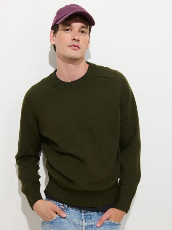 The Winston Crewneck Sweater in Wool made by Alex Mill