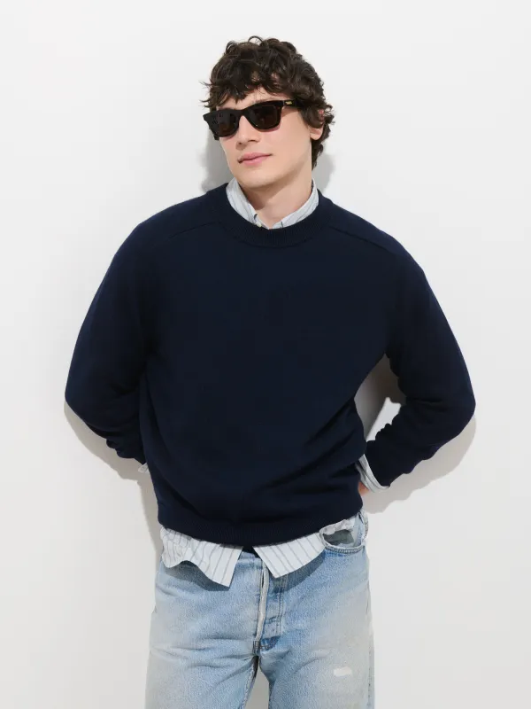 The Winston Crewneck Sweater in Wool made by Alex Mill