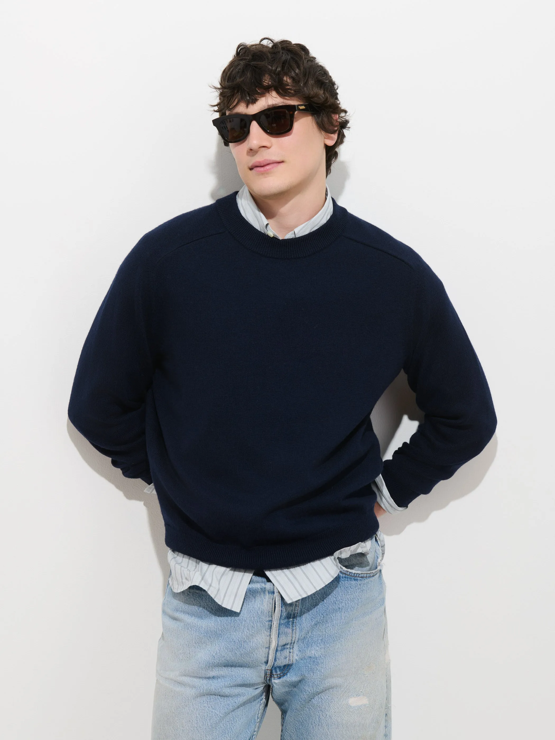 The Winston Crewneck Sweater in Wool sold by Alex Mill