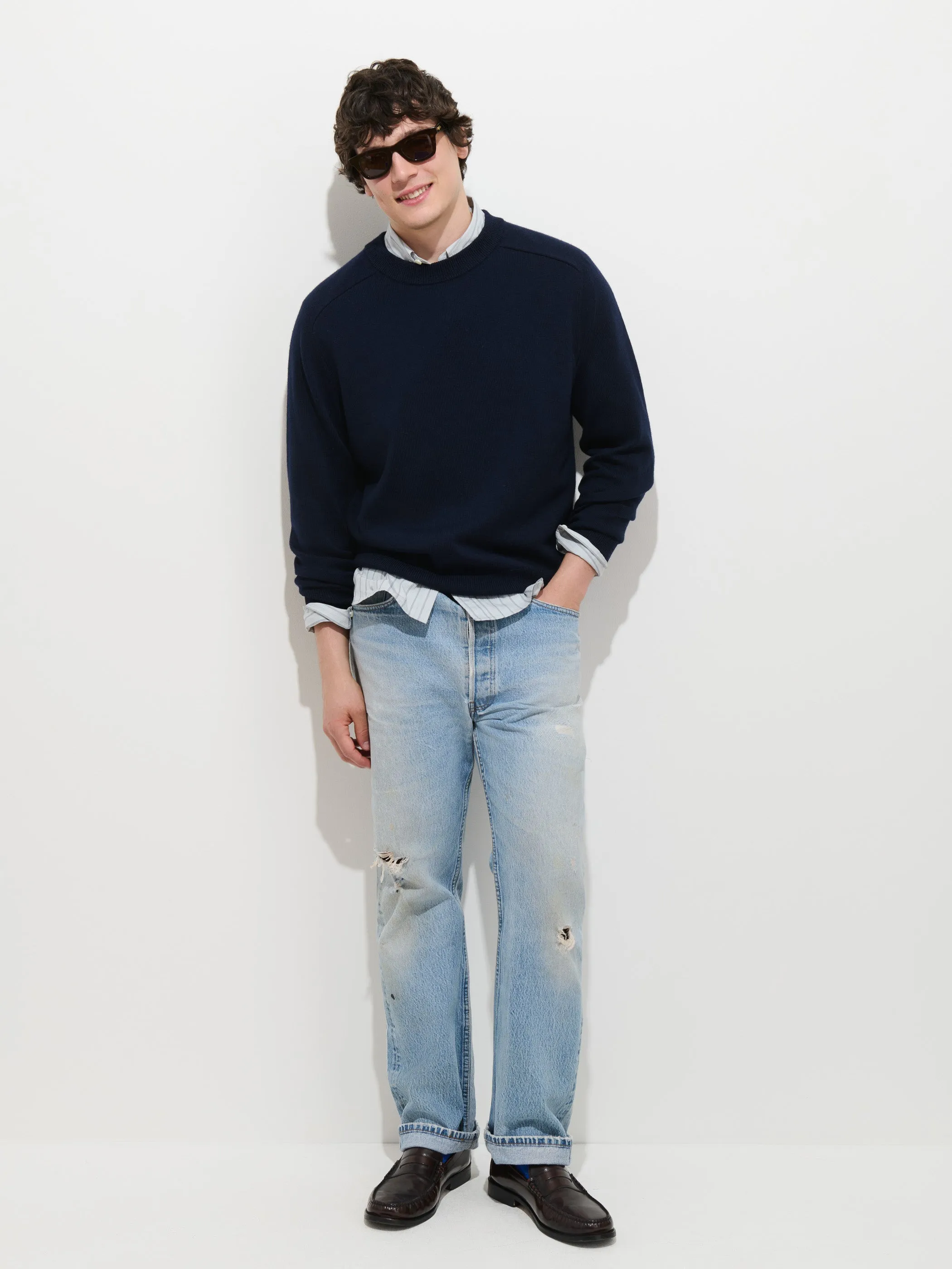 The Winston Crewneck Sweater in Wool sold by Alex Mill product image thumbnail 3