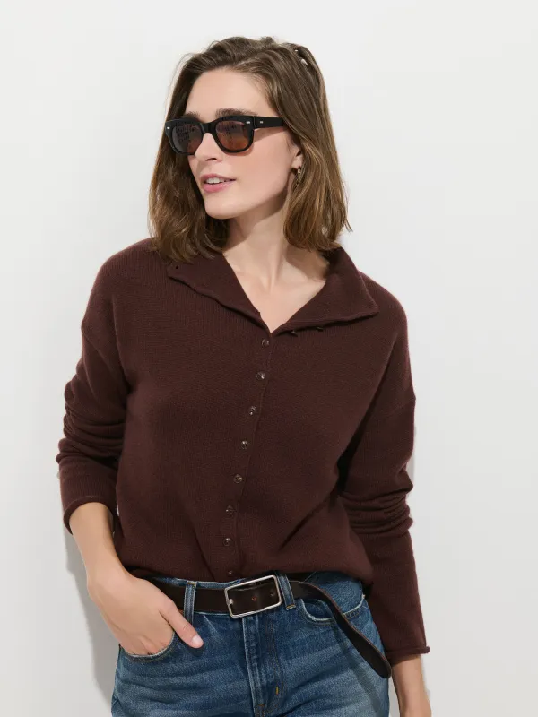 Taylor Cardigan in Washed Cashmere made by Alex Mill