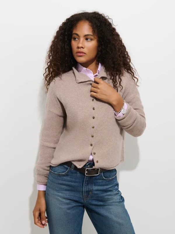 Taylor Cardigan in Washed Cashmere made by Alex Mill