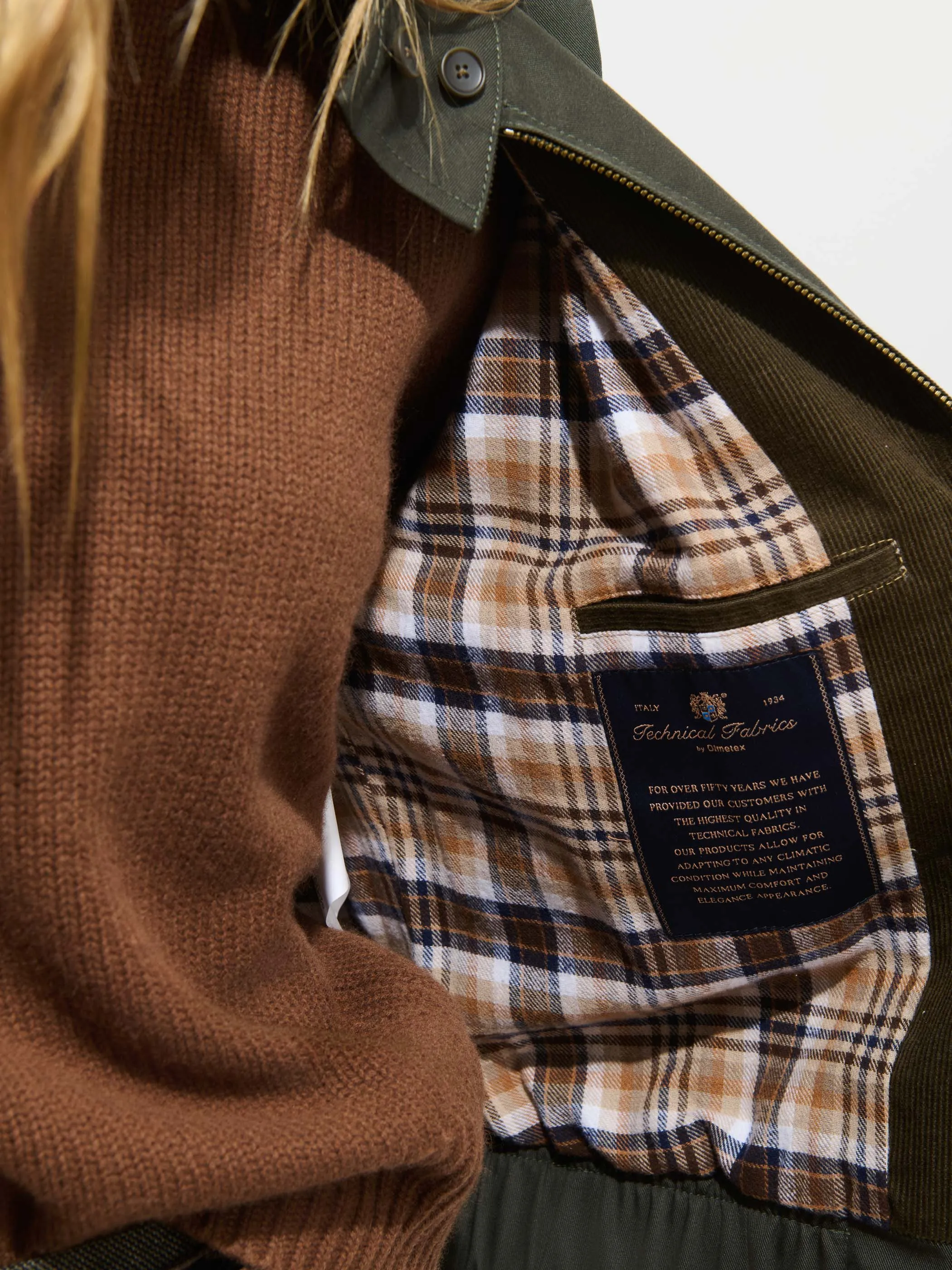 Brighton Zip Jacket in Twill Gabardine sold by Alex Mill product image thumbnail 3