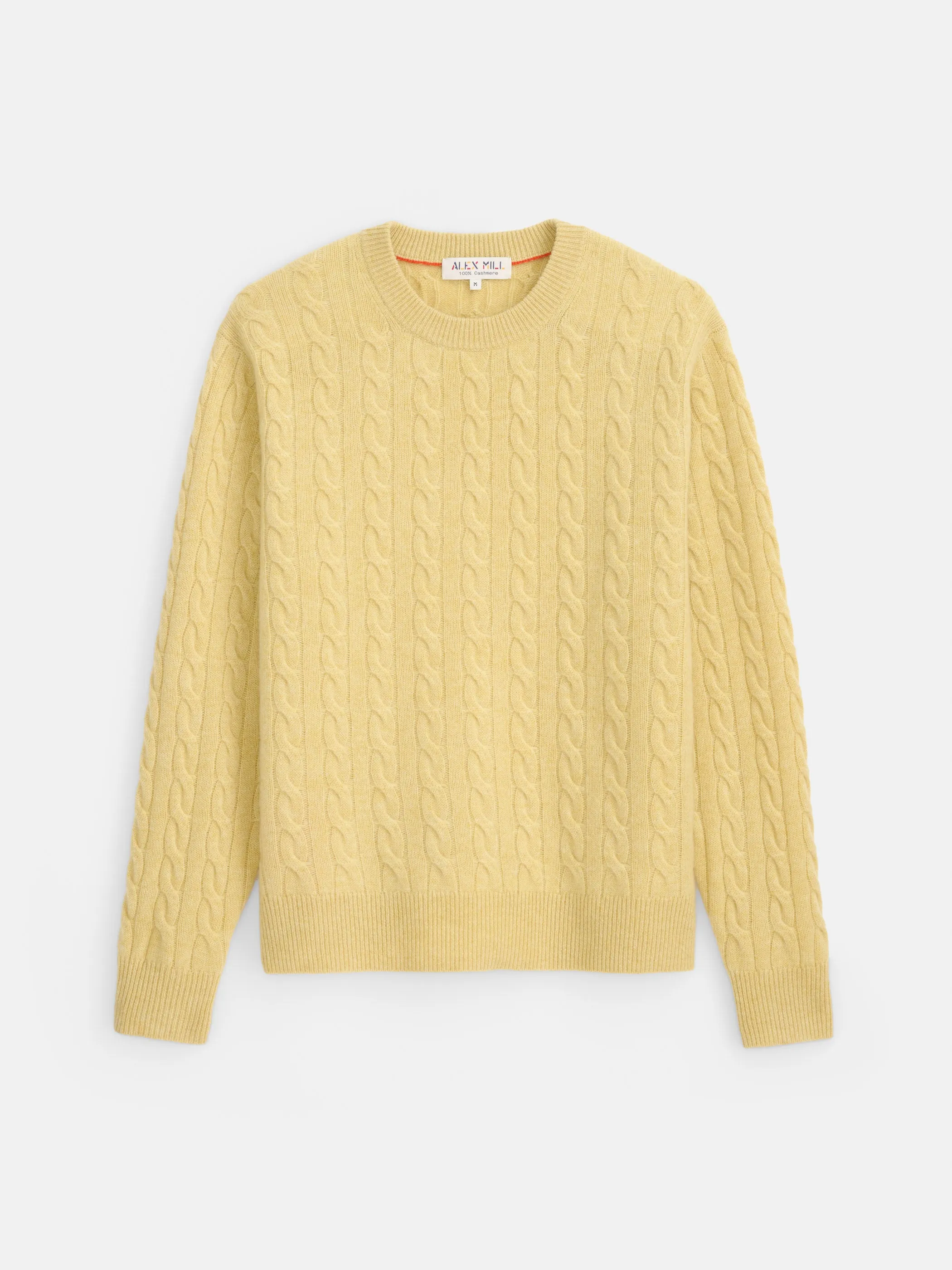 Redford Cable Sweater in Washed Cashmere sold by Alex Mill product image thumbnail 2