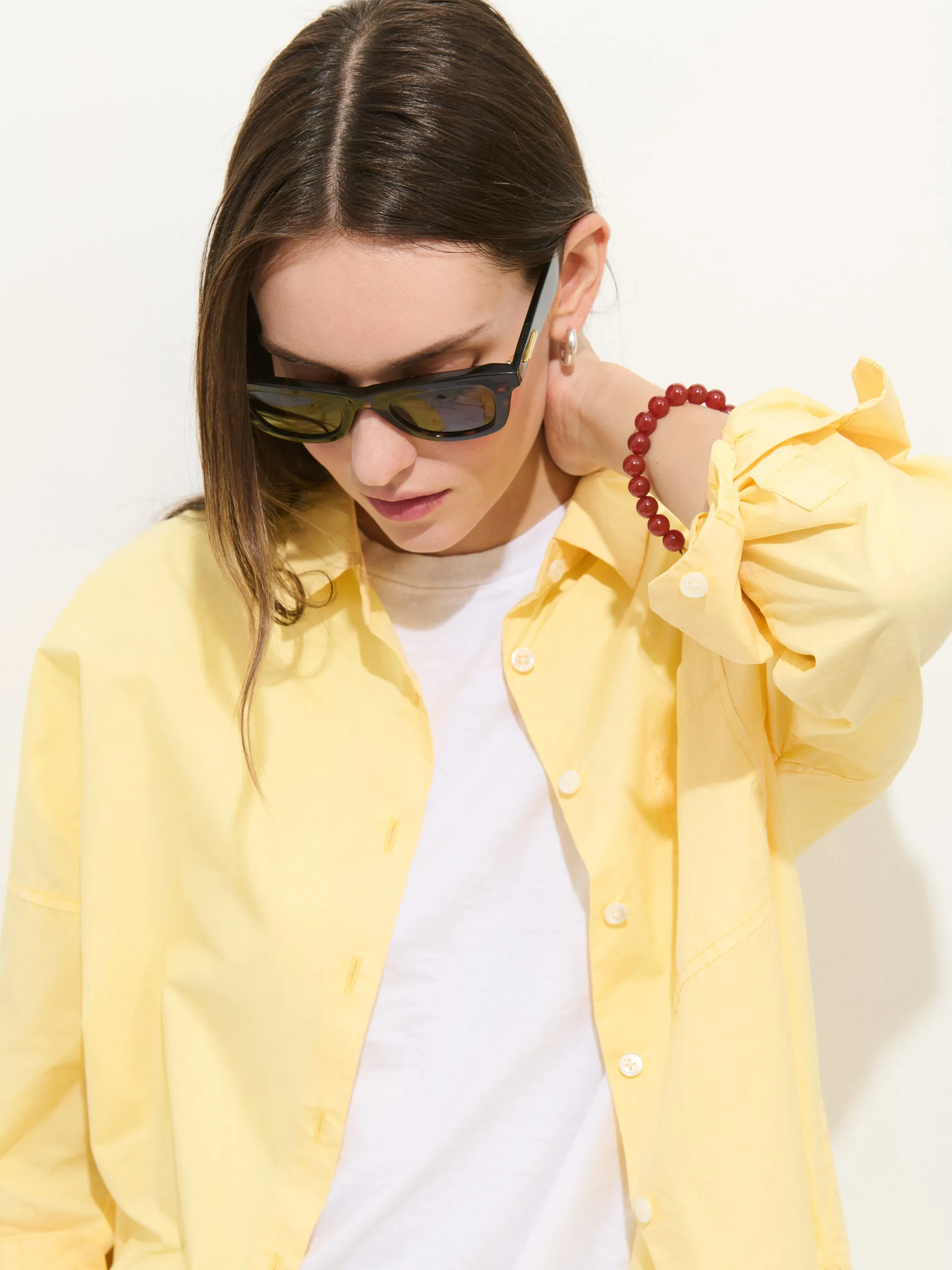 Jo Shirt In Cotton Poplin sold by Alex Mill product image thumbnail 3