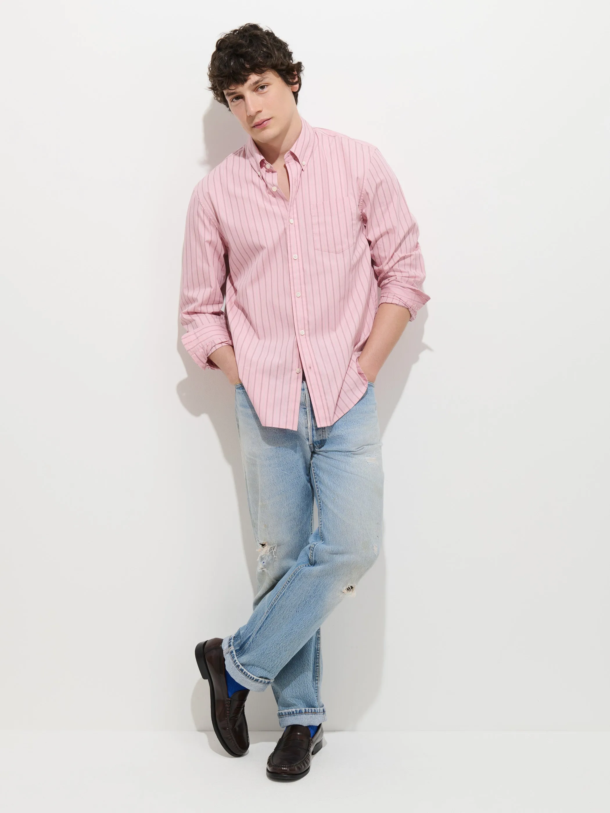 Mill Striped Shirt in Cotton Poplin sold by Alex Mill product image thumbnail 3