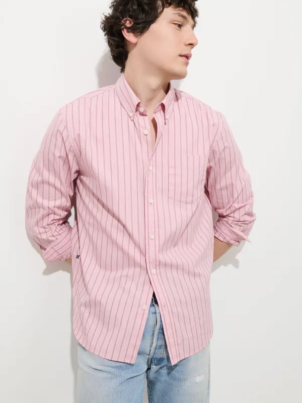 Mill Striped Shirt in Cotton Poplin made by Alex Mill