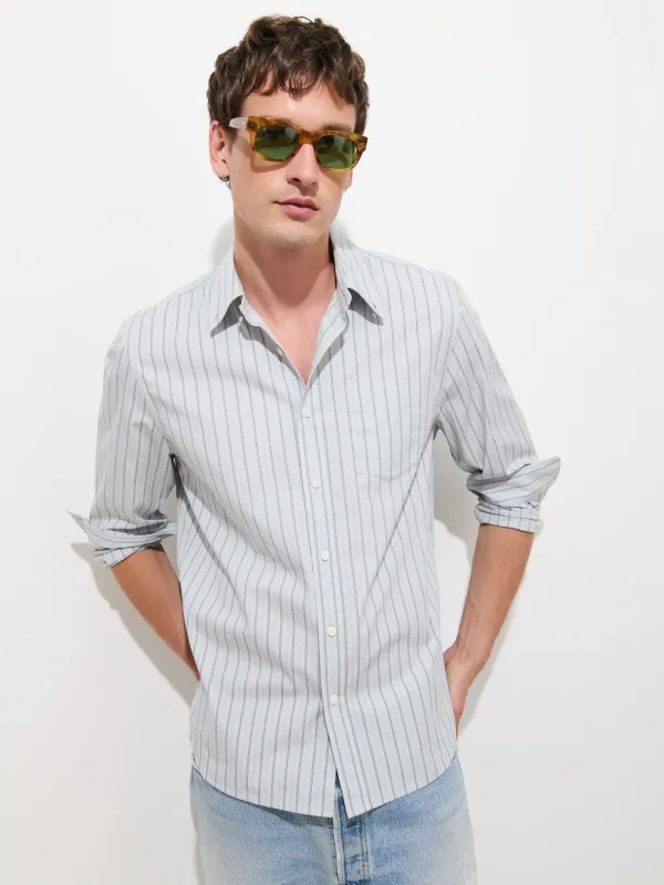 Mill Striped Shirt in Cotton Poplin made by Alex Mill
