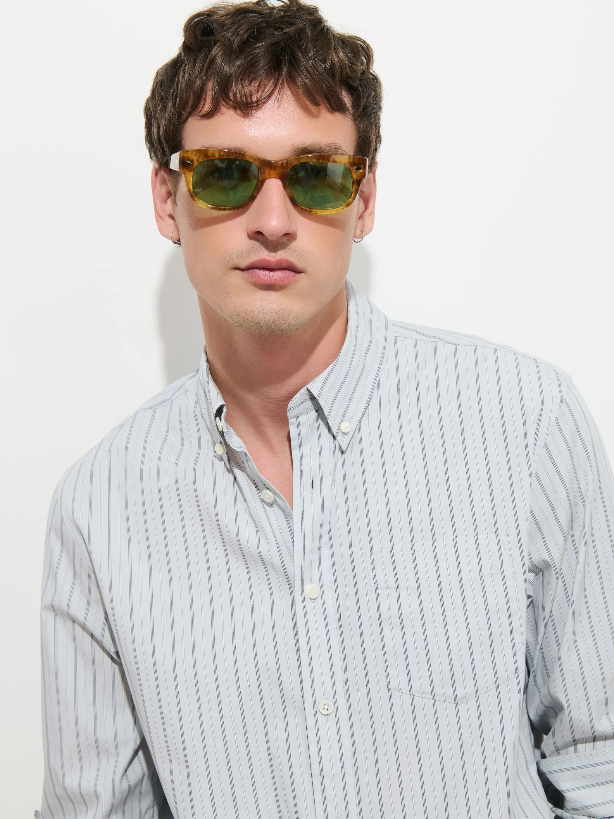Mill Striped Shirt in Cotton Poplin sold by Alex Mill product image thumbnail 4