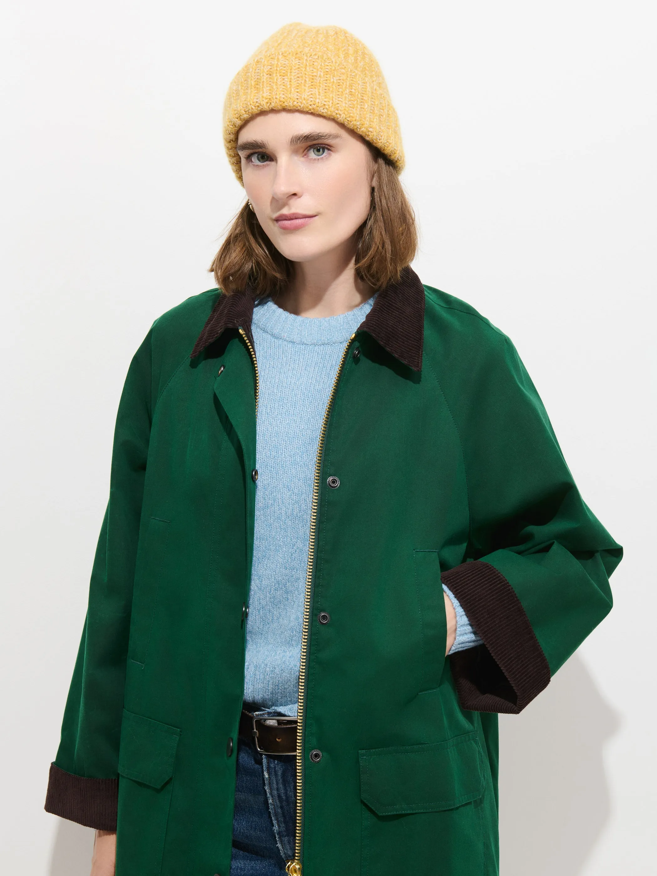 Chiltern Street Long Jacket in Waxed Cotton sold by Alex Mill product image thumbnail 5