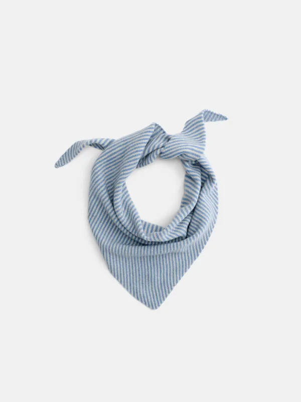 Flynn Striped Handkerchief Scarf in Wool made by Alex Mill