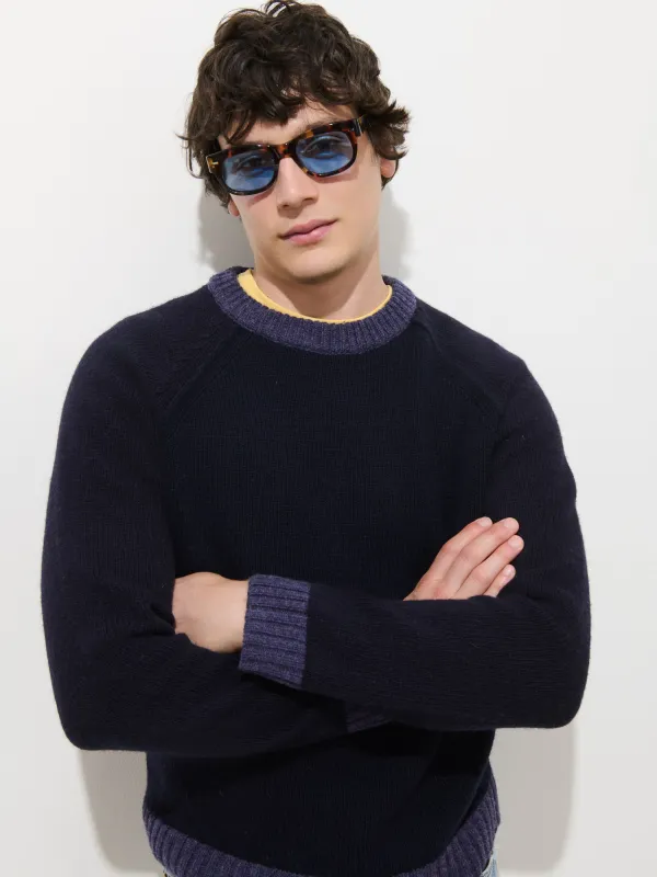 Hank Raglan Crewneck Sweater in Merino Wool made by Alex Mill