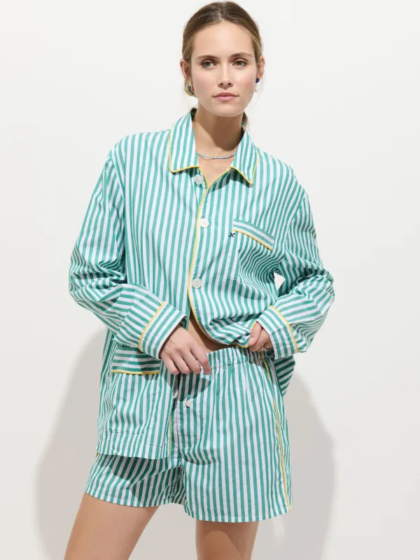 Snooze Striped Shirt in Cotton made by Alex Mill