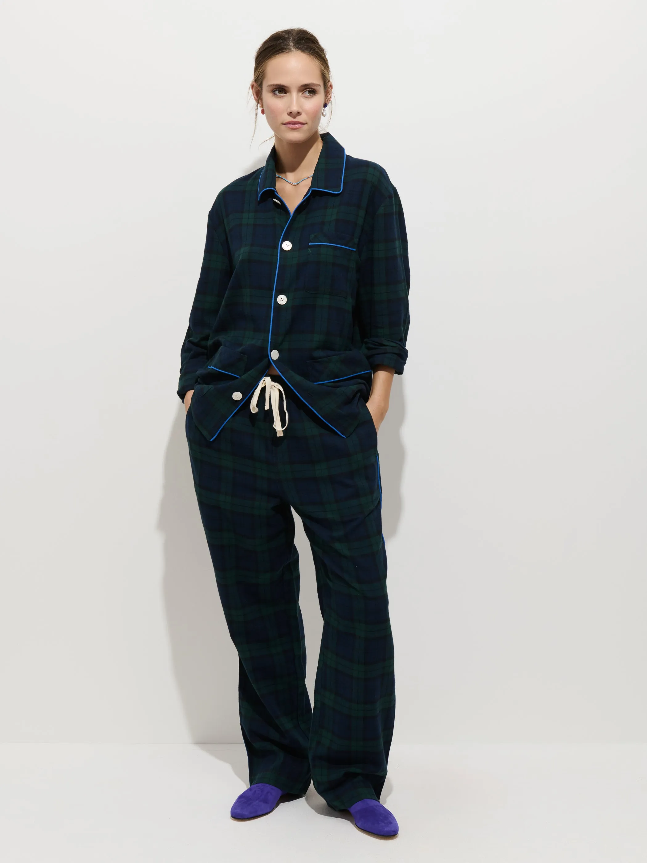 Snooze Tartan Pant in Cotton sold by Alex Mill product image thumbnail 5