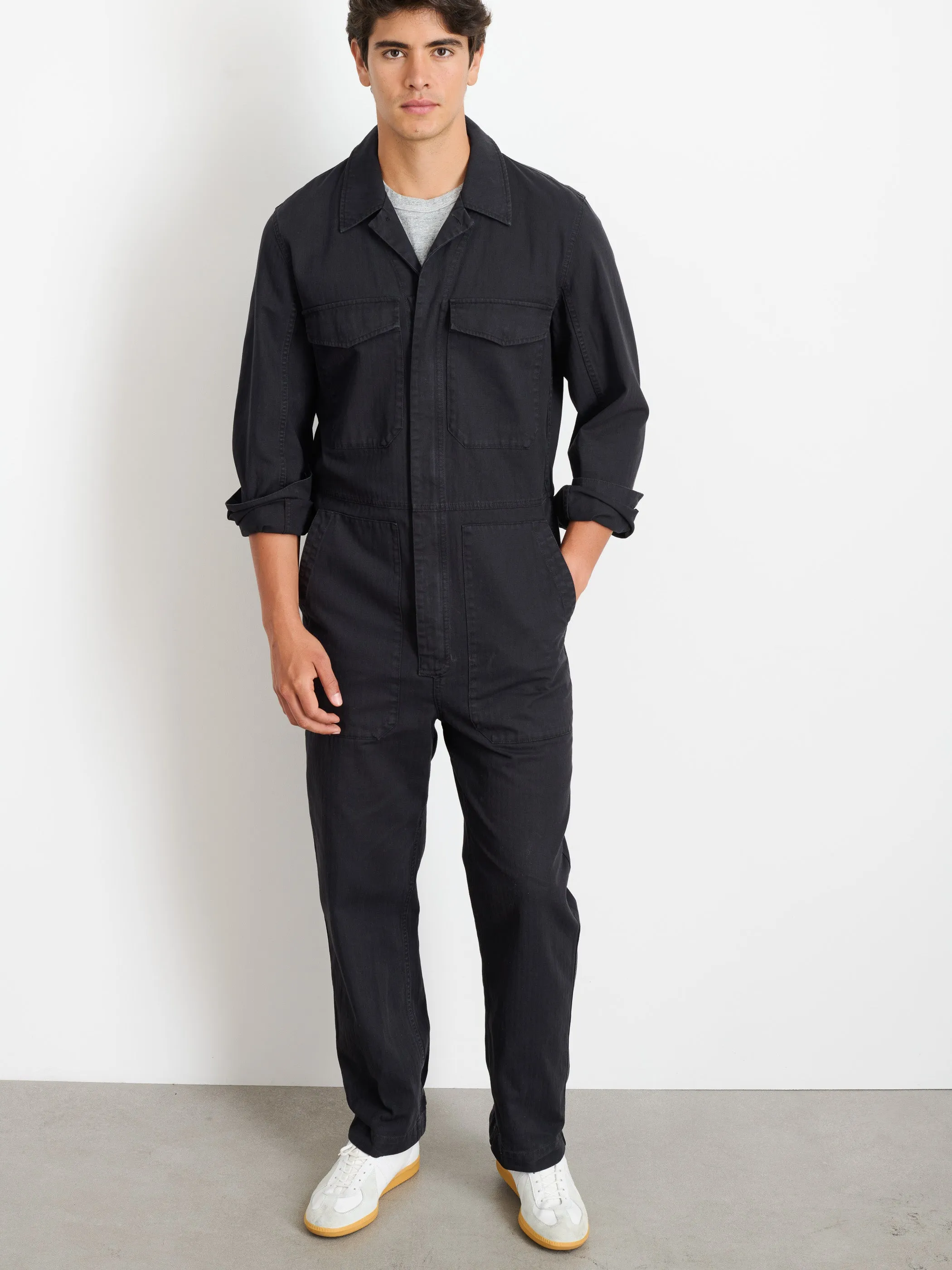 Zip Jumpsuit in Herringbone sold by Alex Mill product image thumbnail 3