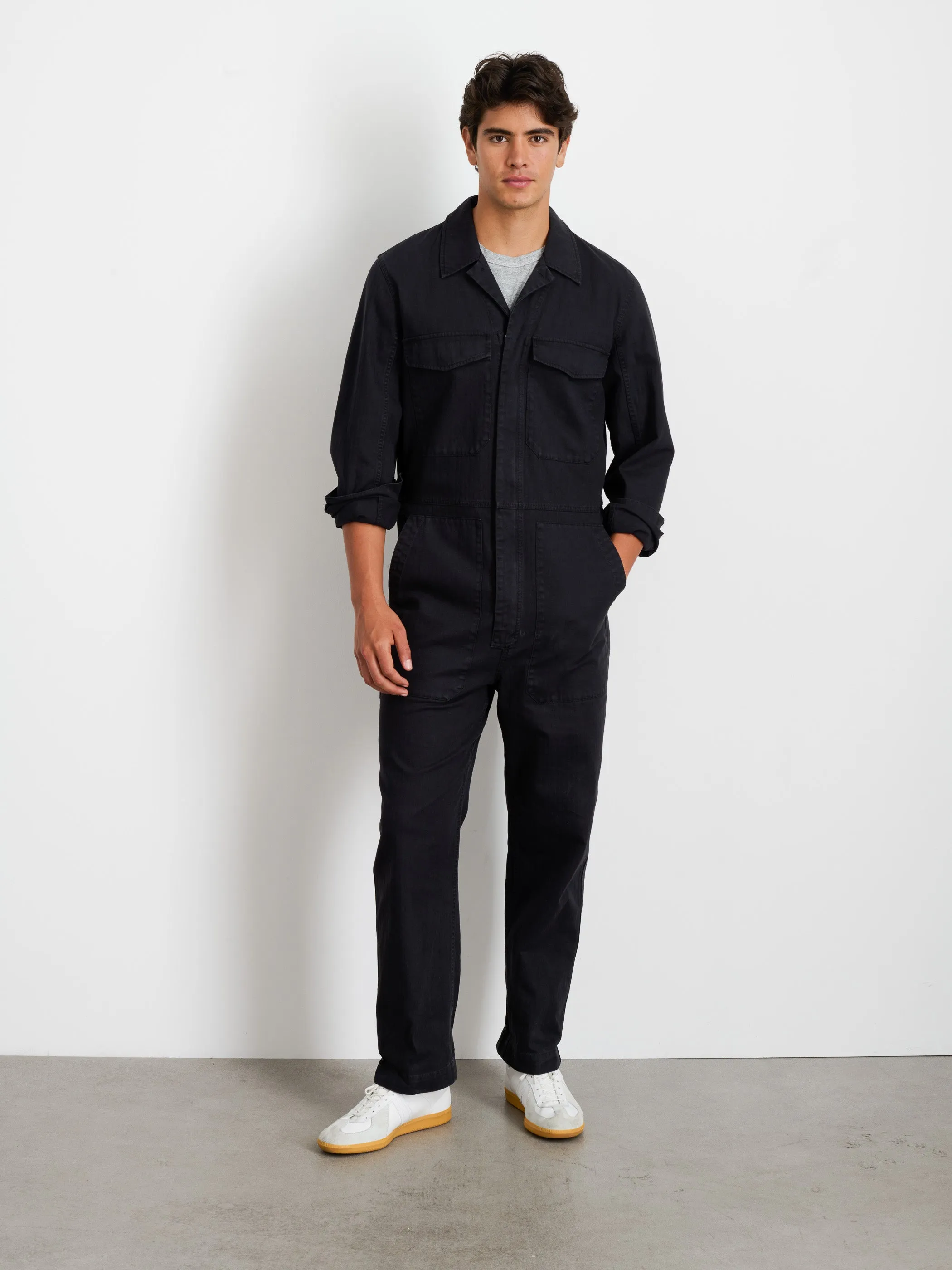 Zip Jumpsuit in Herringbone sold by Alex Mill product image thumbnail 2