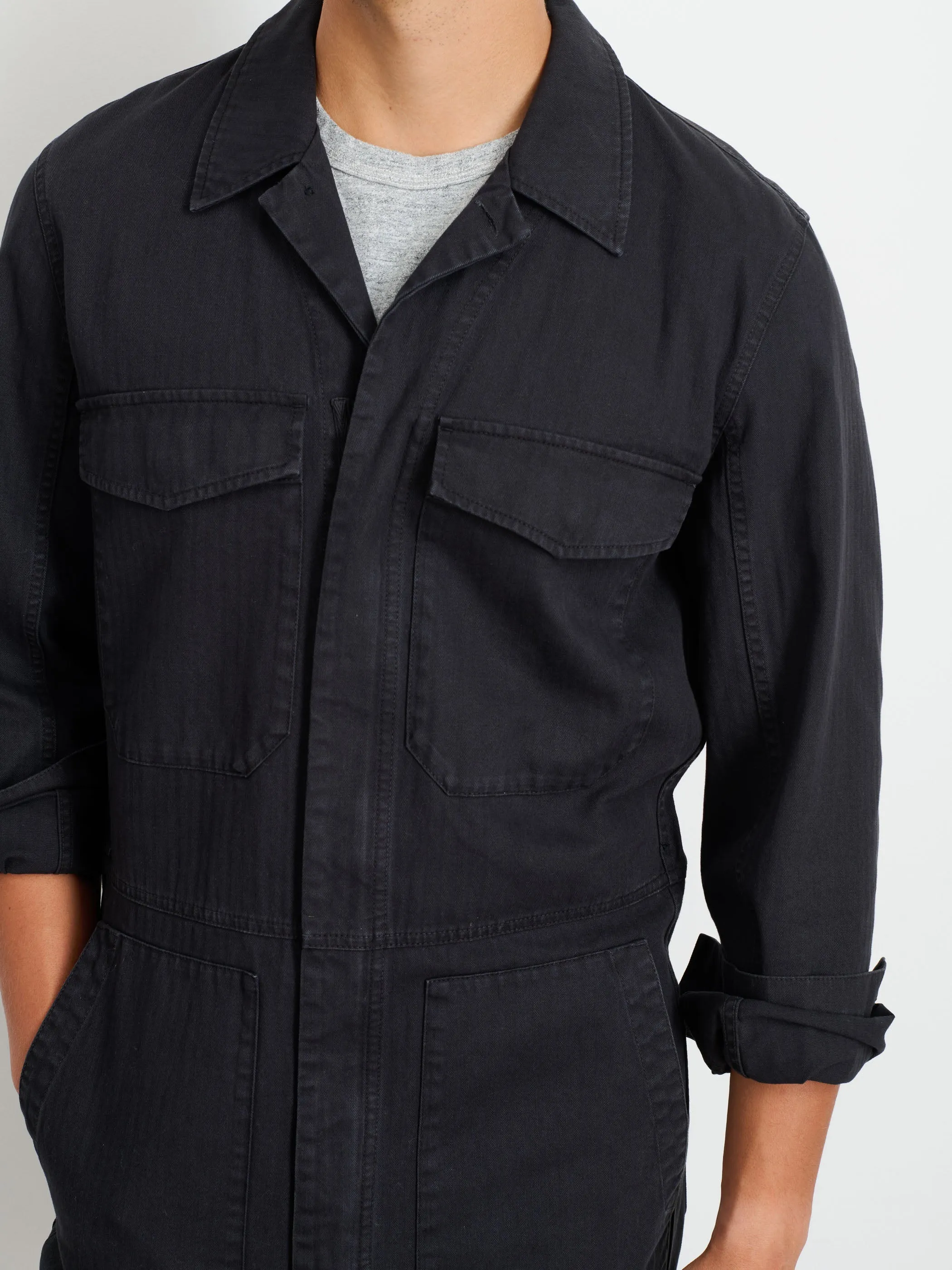 Zip Jumpsuit in Herringbone sold by Alex Mill product image thumbnail 5