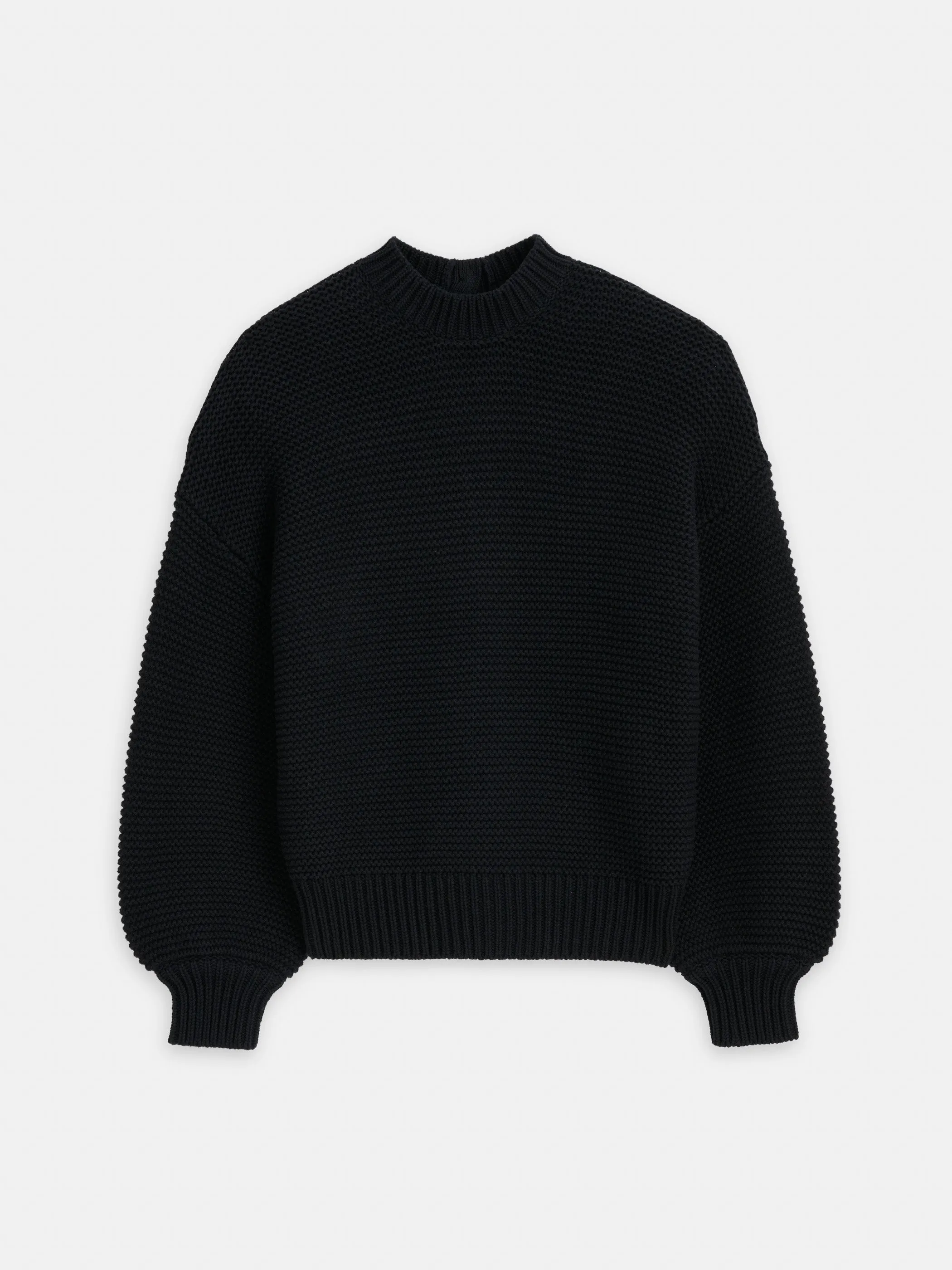 Button-Back Crewneck Sweater sold by Alex Mill