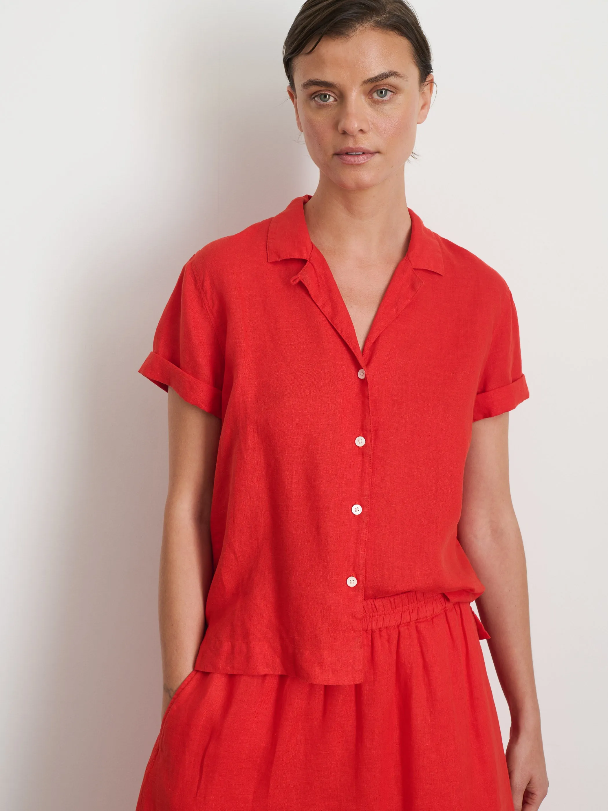 Maddie Camp Shirt In Linen sold by Alex Mill product image thumbnail 2