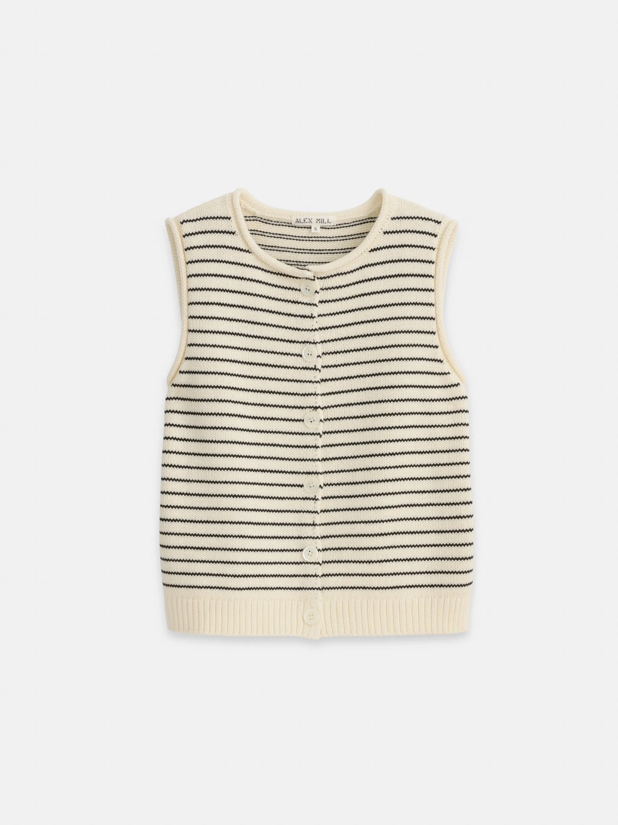 ★MAINBOOTH★Billy's Stripe Knit Vest(CARROT)★正規品/人気 NYW008【NYANDER KNIT/ニャンダーニット】 BUSTIER VEST ニット