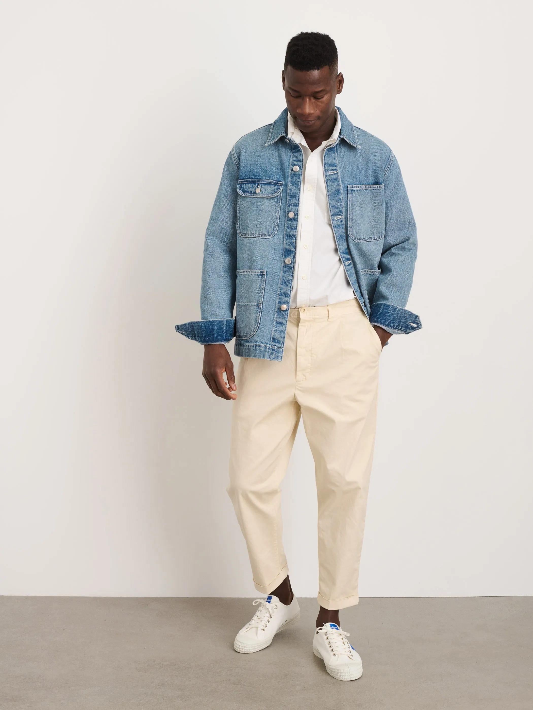 The Standard Pleated Pant in Chino sold by Alex Mill product image thumbnail 2