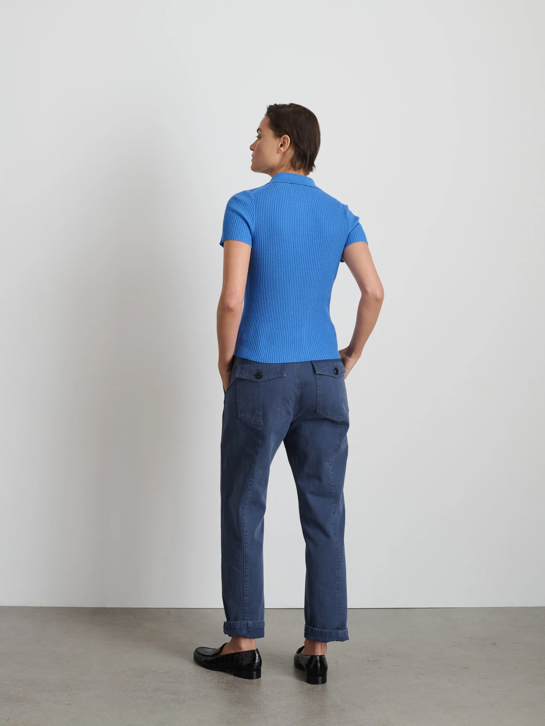 Suzanne Ribbed Polo sold by Alex Mill product image thumbnail 5