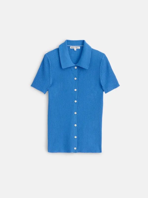 Suzanne Ribbed Polo sold by Alex Mill