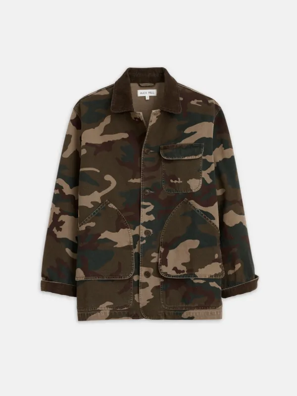 Frontier Jacket In Camo sold by Alex Mill
