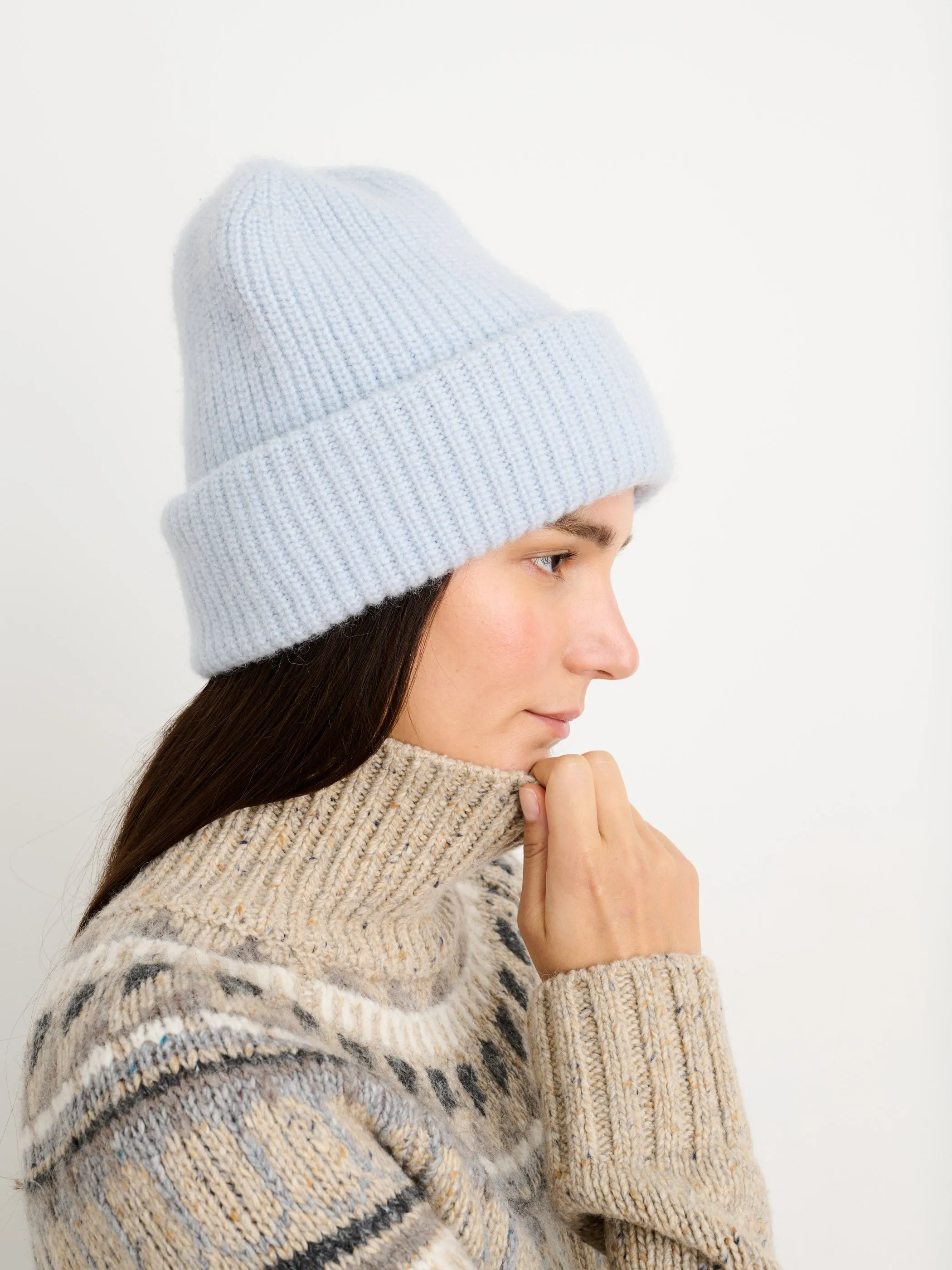 Cuffed Beanie in Alpaca Merino sold by Alex Mill product image thumbnail 4