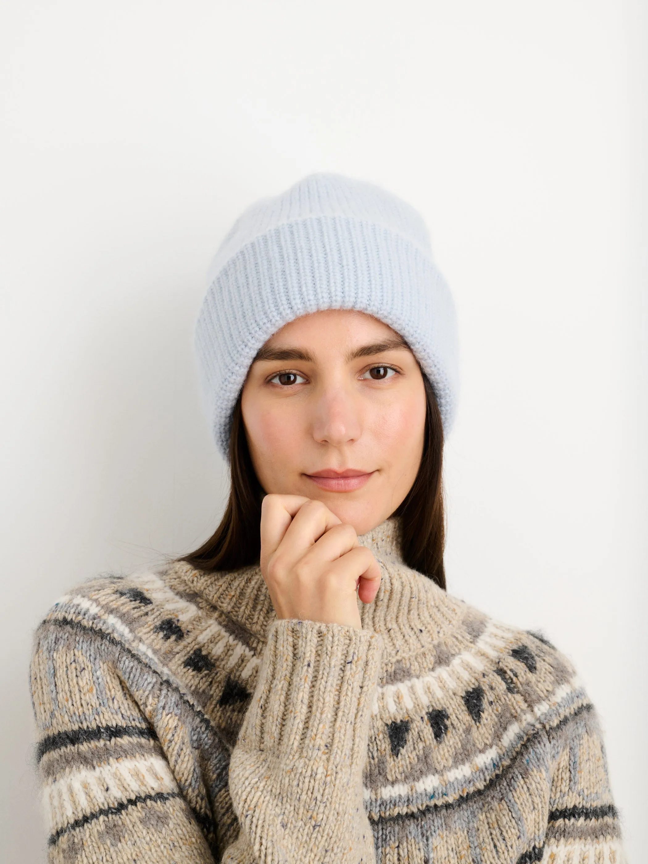 Cuffed Beanie in Alpaca Merino sold by Alex Mill product image thumbnail 3