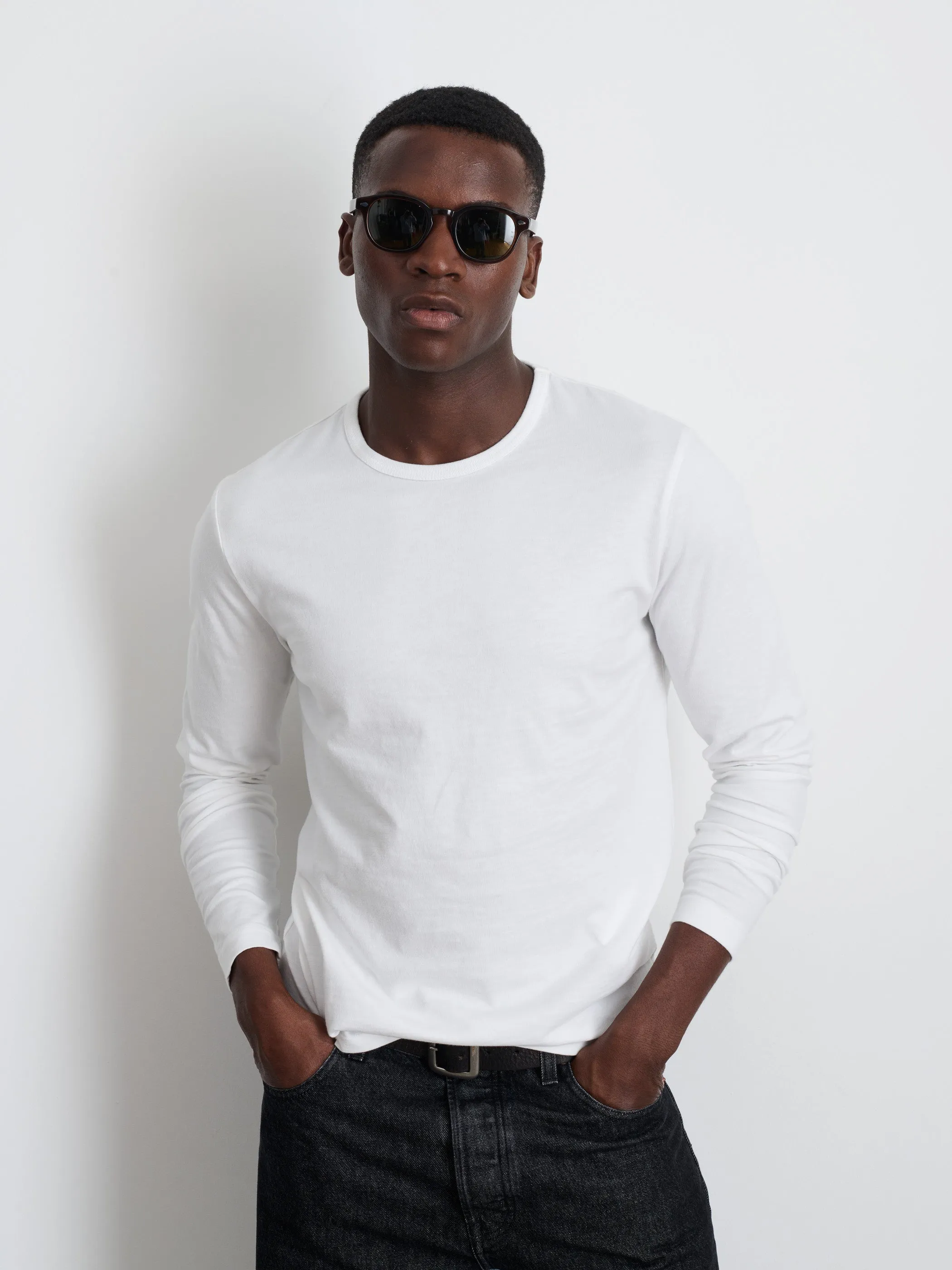 Standard Long-Sleeve T-Shirt In Slub Cotton sold by Alex Mill product image thumbnail 2