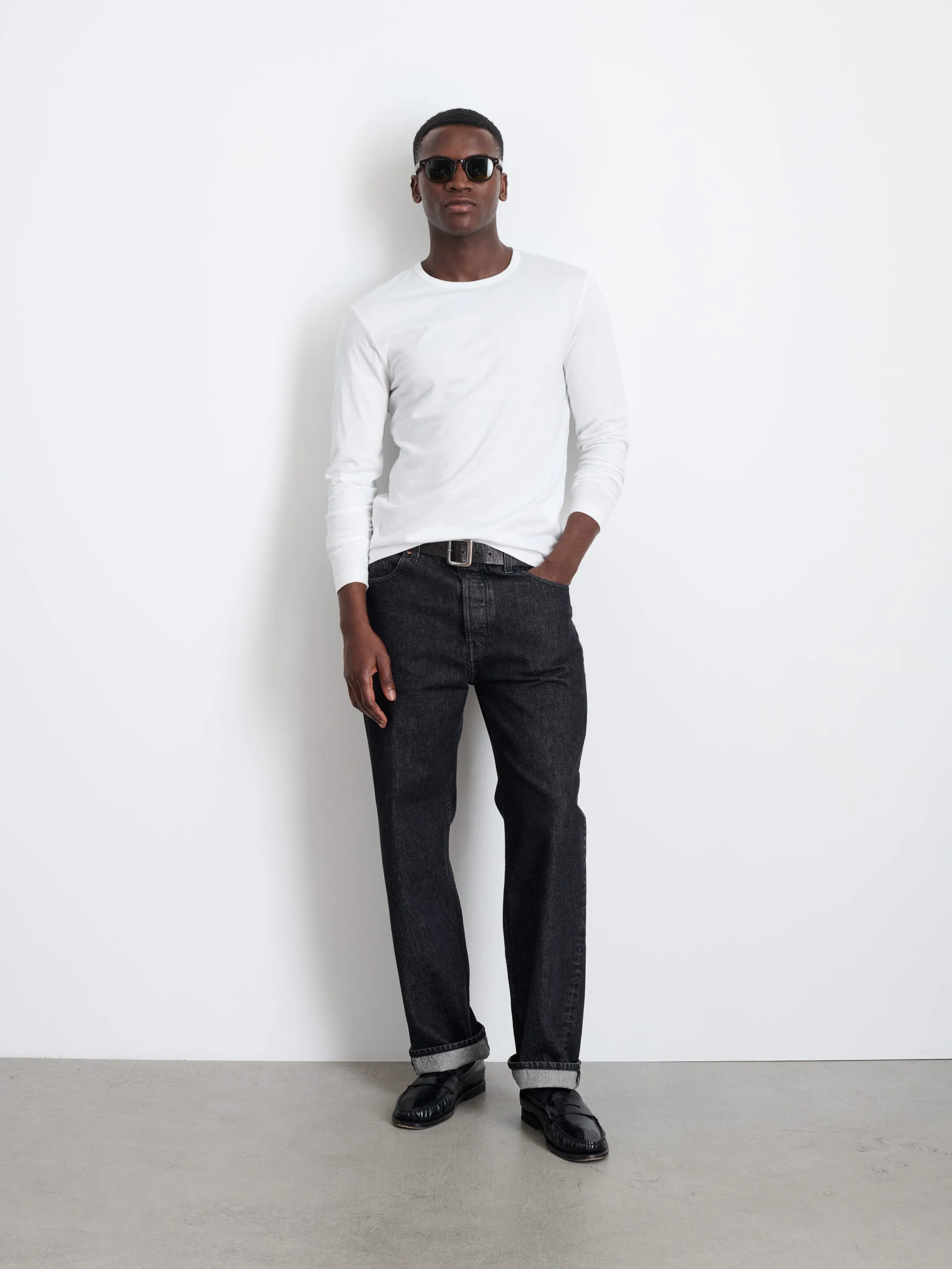 Standard Long-Sleeve T-Shirt In Slub Cotton sold by Alex Mill product image thumbnail 3