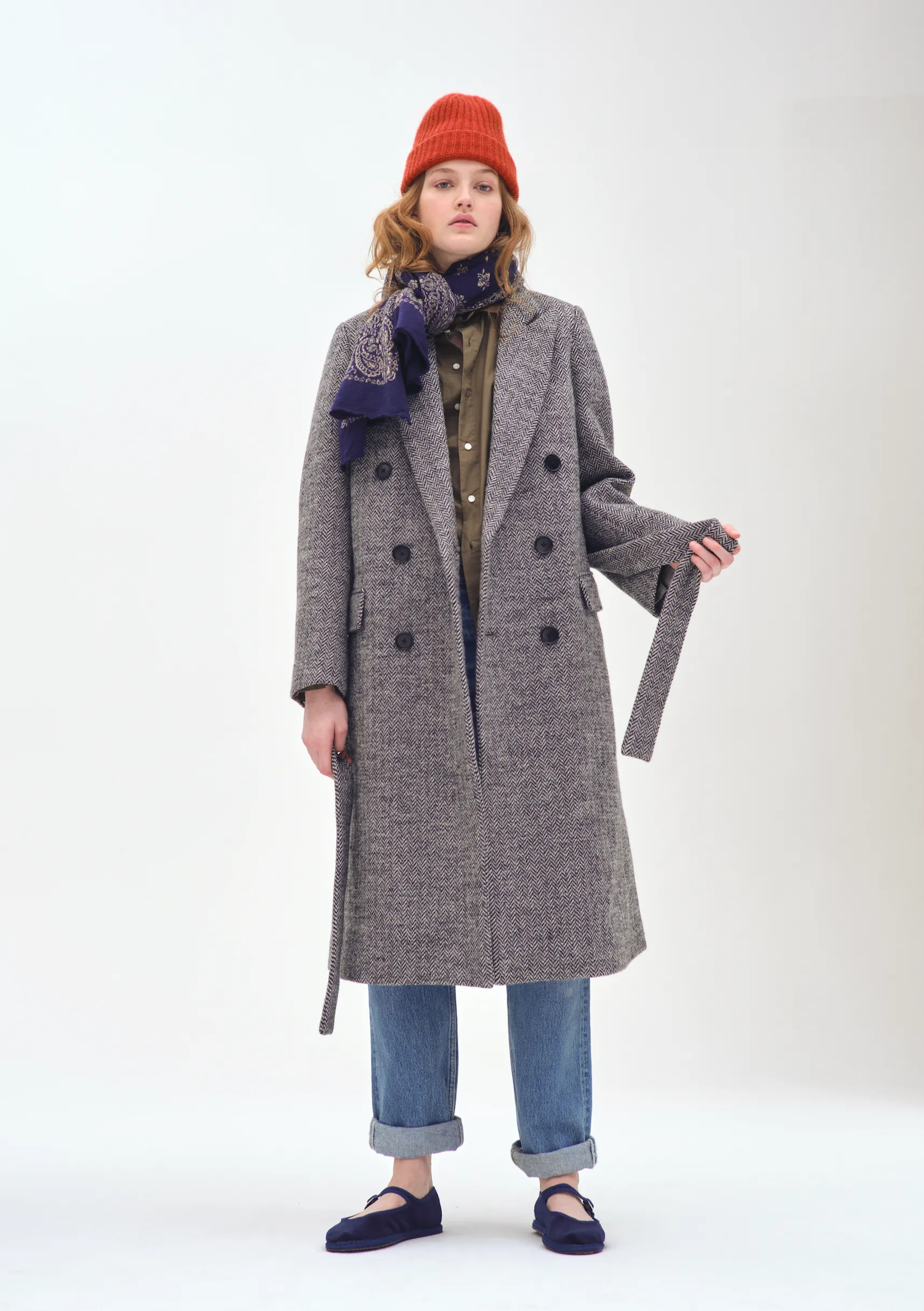 Constance Herringbone Top Coat sold by Alex Mill product image thumbnail 2