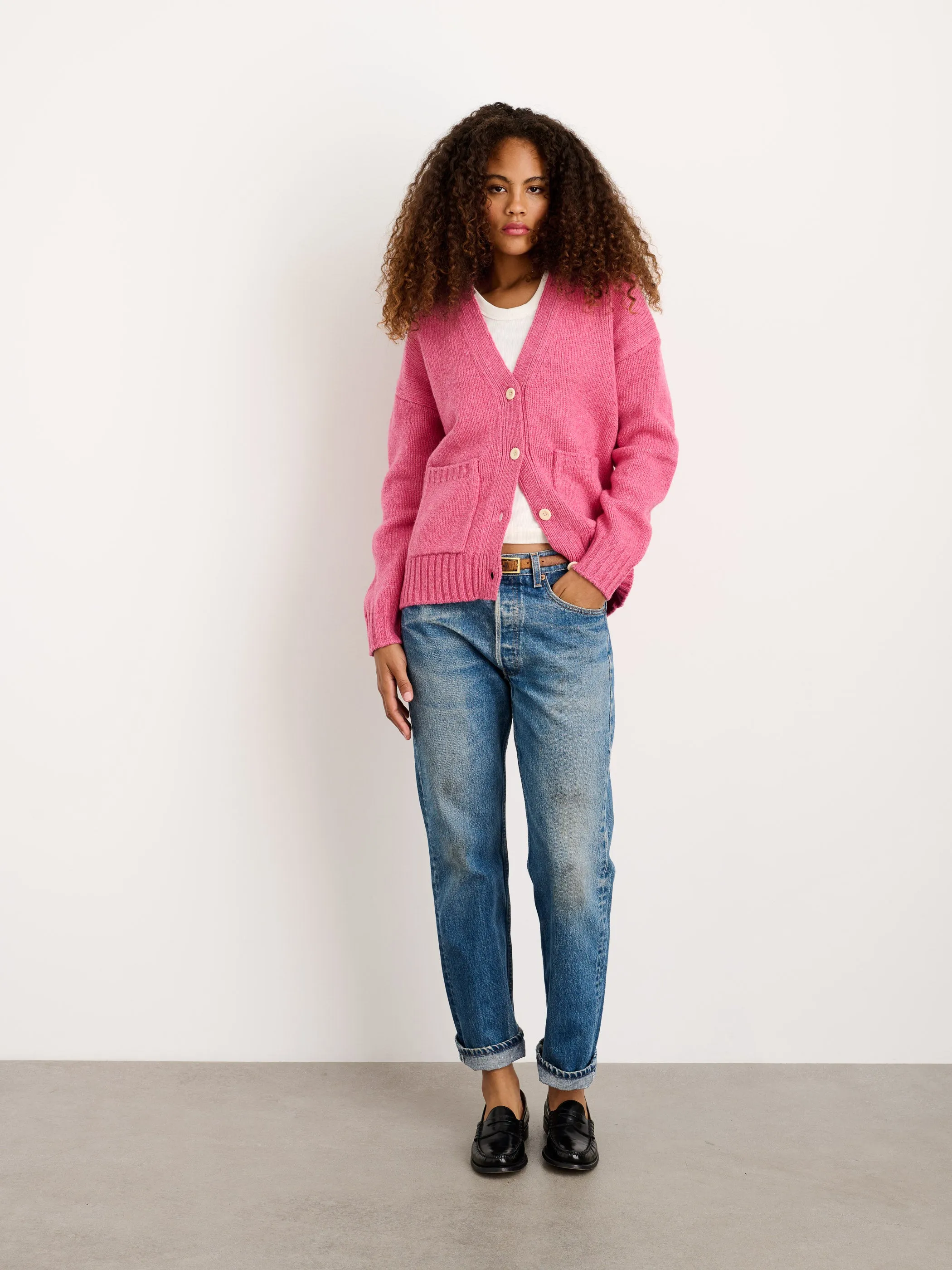Emma Cardigan in Lambswool sold by Alex Mill product image thumbnail 2