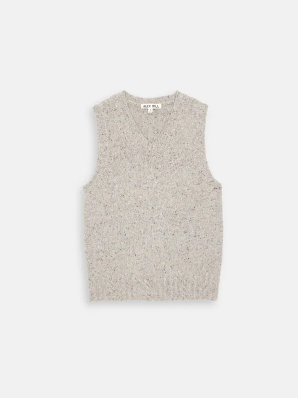 Francis Vest in Donegal sold by Alex Mill